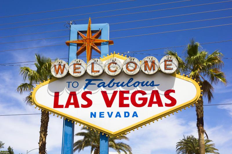 Panneau de Bienvenue à l'entrée de la ville de Las Vegas dans le Nevada